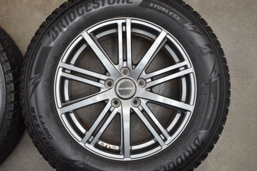 程度良好品】バルミナ 17in 7J +45 PCD114.3 ブリヂストン