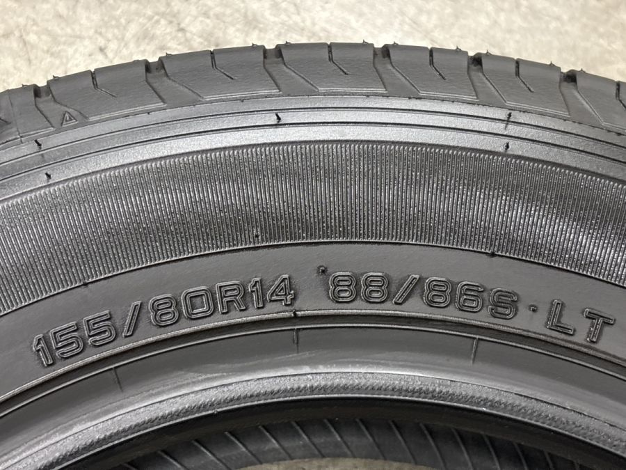 2026年製 新車外し】ダンロップ SP175L 155/80R14 LT 4本 トヨタ