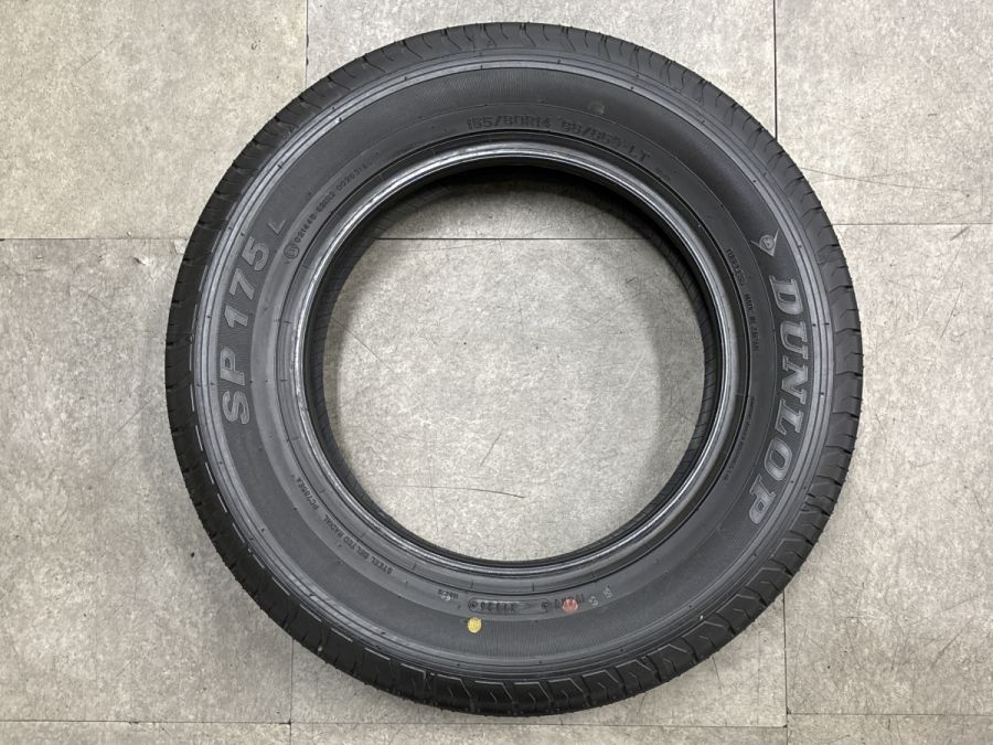 2026年製 新車外し品】ダンロップ SP175L 155/80R14 LT 4本セット