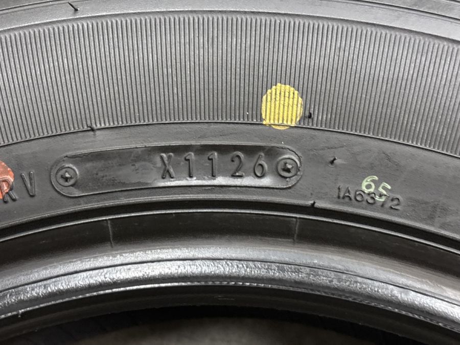 【送料込み】2026年製155/80R14 新車スペア外し 2026年製 新車外し品】ダンロップ SP175L 155/80R14 LT 4本セット