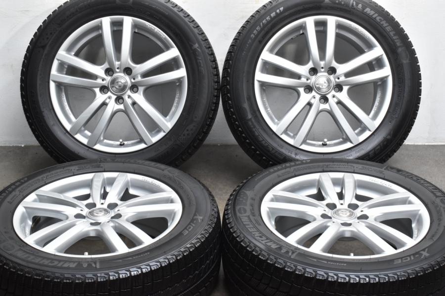 【美品】チームスパルコ 17in 7J +50 PCD108 ミシュラン X-ICE XI3 235/55R17 VOLVO ボルボ XC60  フォード クーガ 純正サイズ 4本セット