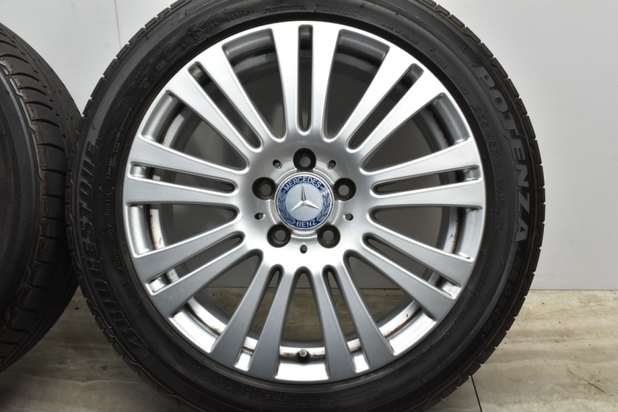 メルセデスベンツ(C207)純正アルミ、ブリヂストンVRX3、235/45R17 正規品】ベンツ C207 Eクラス クーペ 純正 17in 7.5J +45 PCD112