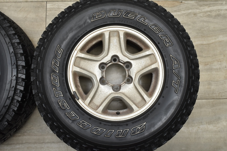 ランクルプラド純正ホイール、ブリヂストン デュアラー 単品　1本 スペア用に 1本販売】トヨタ 95 ランドクルーザー プラド 純正