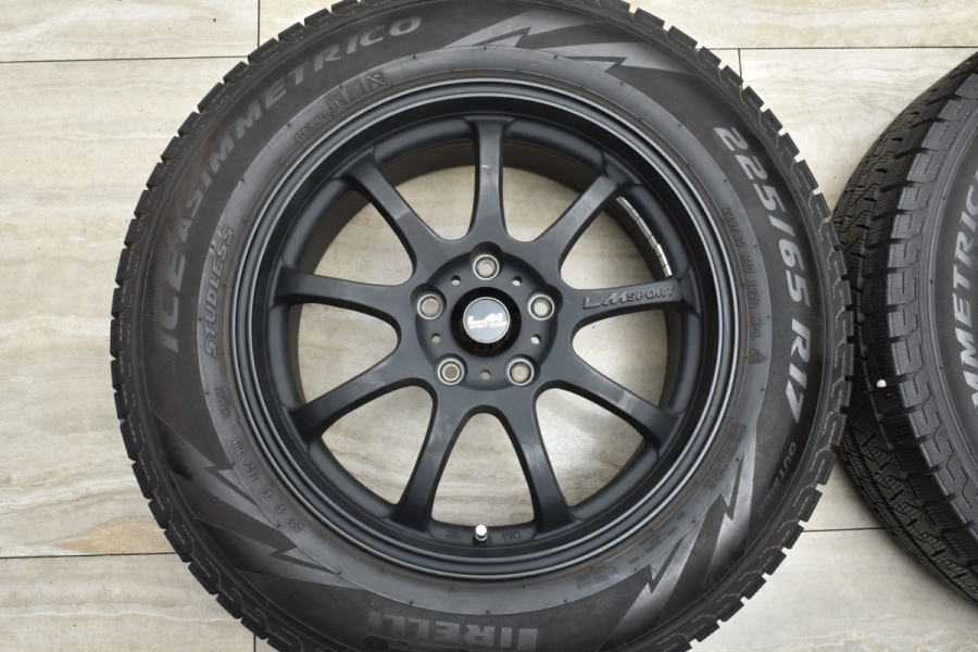 バリ溝】レアマイスター LMスポーツ 17in 7.5J +50 PCD114.3 ピレリ