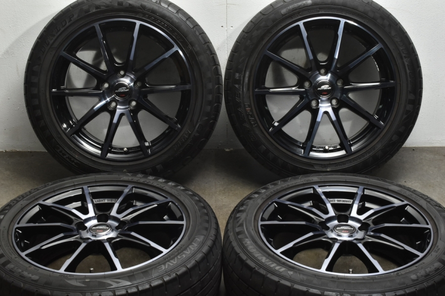 美品】シュナイダー 17in 7J +53 PCD114.3 ダンロップ エナセーブ RV504 215/55R17 エスティマ オデッセイ ヴェゼル  ジューク デリカD:5 中古 タイヤホイールセット | パーツ販売ナンバーワン