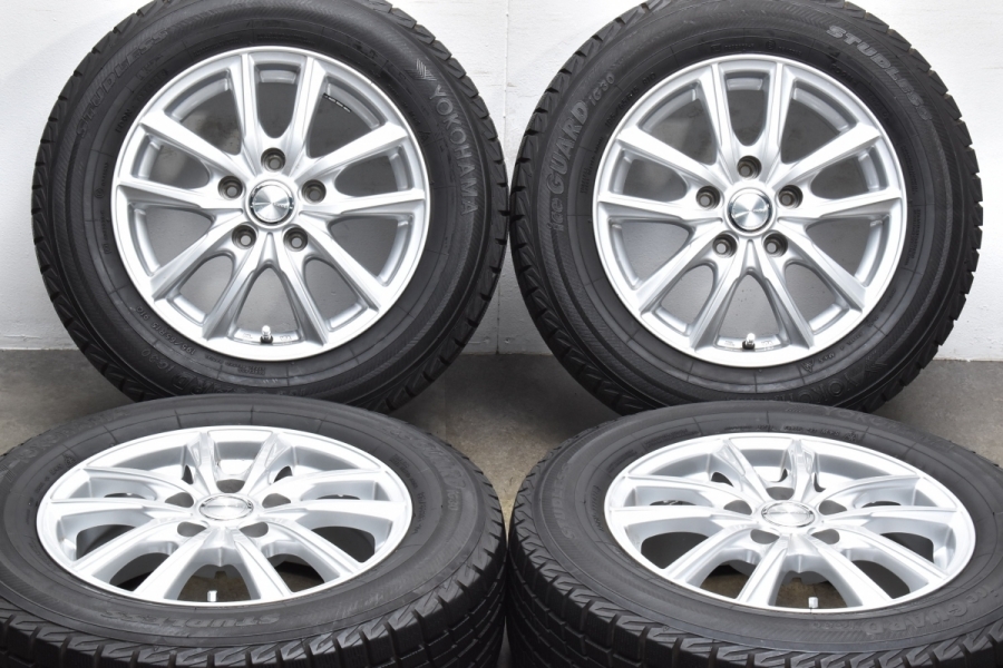美品】GRASS 15in 6J +43 PCD114.3 ヨコハマ アイスガード iG30 195  