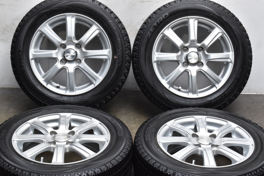 車検用などに】スポーツグラート 14in 5.5J +45 PCD100 ZETRO ICE EDGE NEO 175/65R14 ヴィッツ パッソ  タンク ルーミー フィット ノート 中古 スタッドレスタイヤホイールセット | パーツ販売ナンバーワン