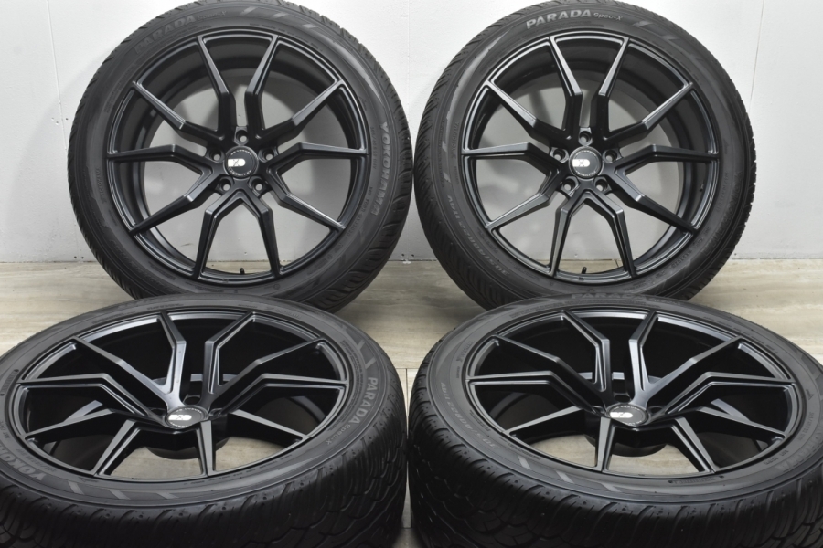 美品 バリ溝】XO LUXURY VERONA 22in 10.5J +30 PCD130 ヨコハマ