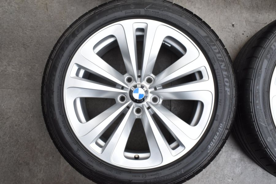 【美品】BMW F07 5シリーズ 純正 18in 8J +30 PCD120 ダンロップ SPスポーツマックスGT 245/45R18 承認  ランフラット ダブルスポーク234