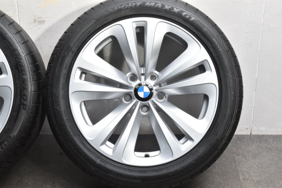 【美品】BMW F07 5シリーズ 純正 18in 8J +30 PCD120 ダンロップ SPスポーツマックスGT 245/45R18 承認  ランフラット ダブルスポーク234