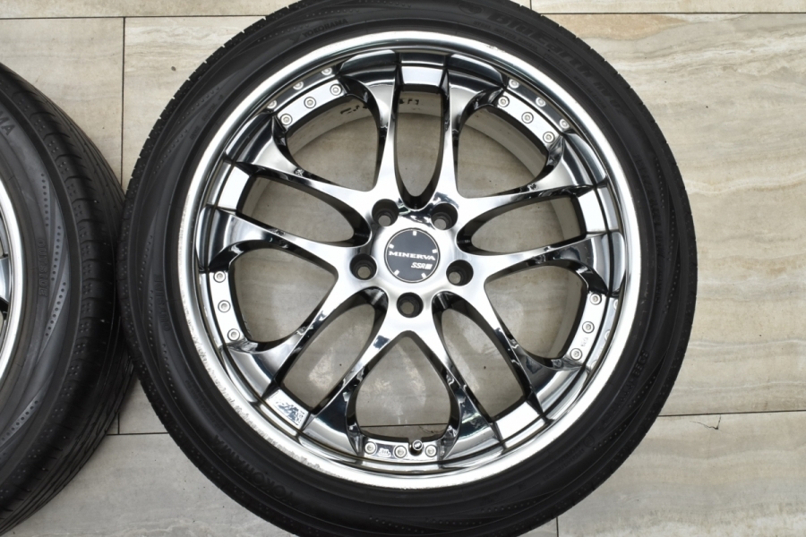 希少 絶版モデル】SSR AGLE MINERVA 19in 8.5J +43 PCD114.3 ヨコハマ ブルーアース RV-02  225/45R19 アルファード ヴェルファイア C-HR 中古 タイヤホイールセット | パーツ販売ナンバーワン