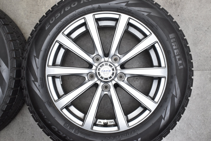 2020年製 バリ溝 美品】ZACK 16in 6.5J +43 PCD114.3 ピレリ 205/60R16 