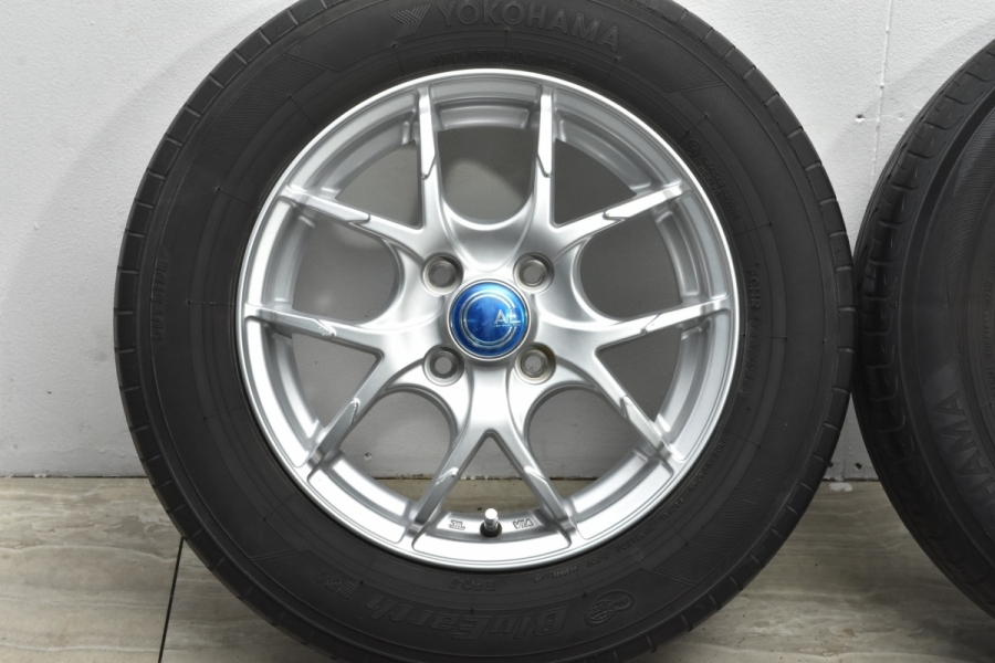 【ホイール美品】AL 14in 5.5J +47 PCD100 ヨコハマ ブルーアース/ブルーアース E50 175/70R14 アクア カローラ  ヤリス ヴィッツ フィット