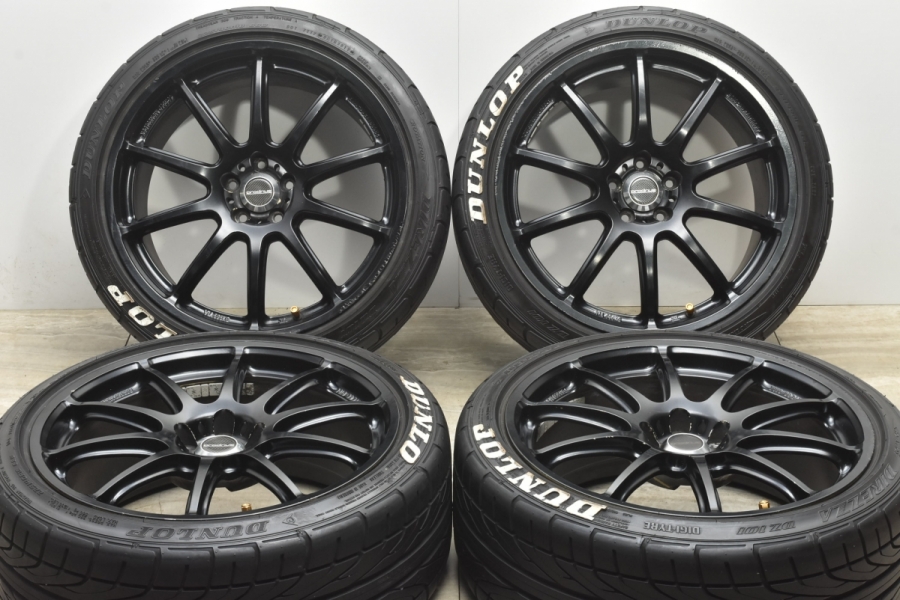 【鍛造】PRODRIVE プロドライブGC-010E 18in 8J+43 PCD100 ダンロップ ディレッツァ DZ101 225/40R1 86  BRZ カローラスポーツ インプレッサ