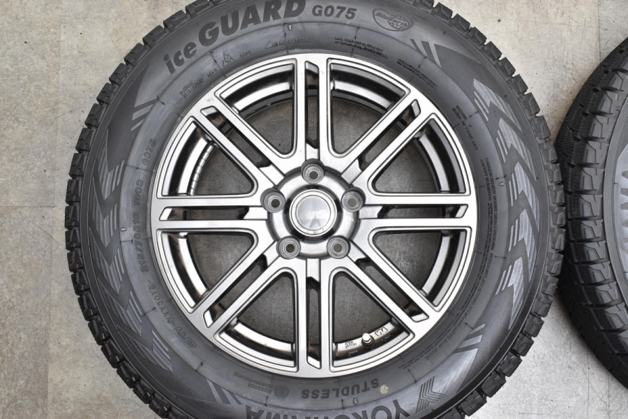 バリ溝】レイシア 16in 6.5J +38 PCD114.3 ヨコハマ アイスガード SUV