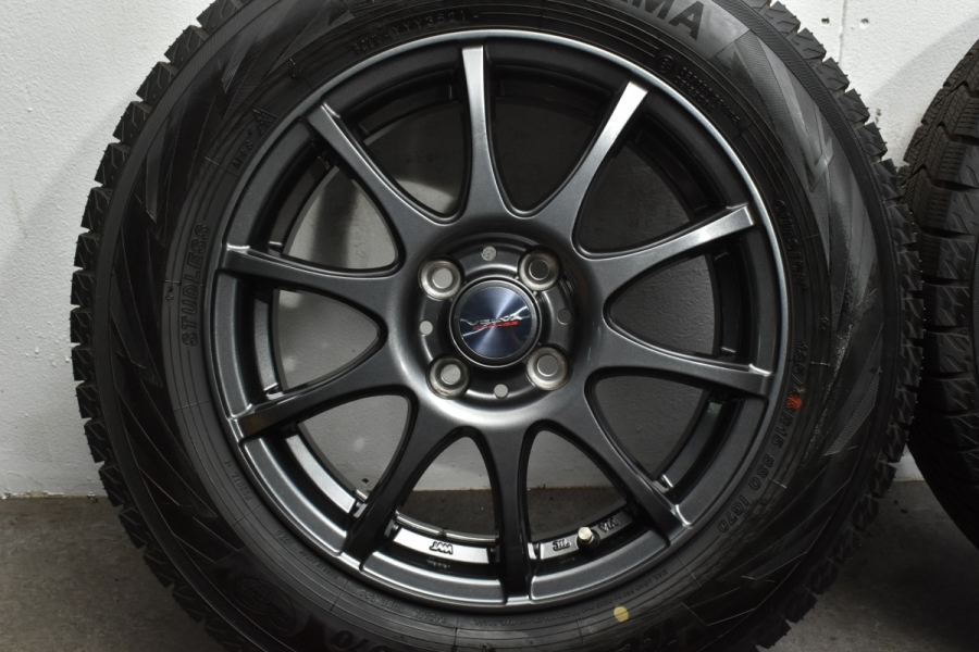 バリ溝品 iG70】WEDS VELVA 15in 5.5J +50 PCD100 ヨコハマ アイス 
