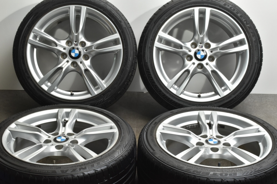 F30 LCI 正規品】BMW 3シリーズ Mスポーツ 純正 18in 8J+34 8.5J+47 PCD120 ブリヂストン ポテンザ S001  225/45R18 255/40R18 4シリーズ 中古 タイヤホイールセット | パーツ販売ナンバーワン