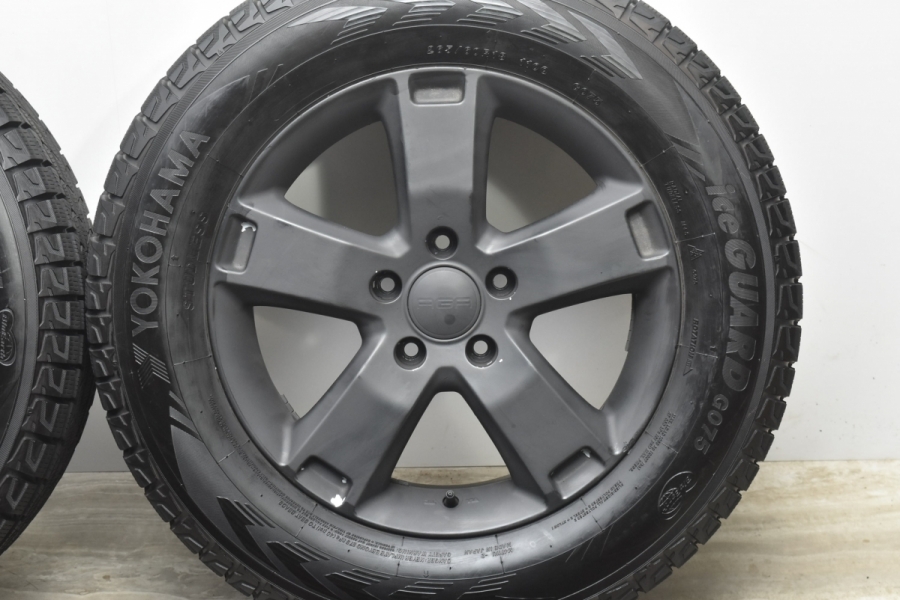 バリ溝品】AGA ESSE2 18in 8J +55 PCD127 ヨコハマ アイスガード G075 
