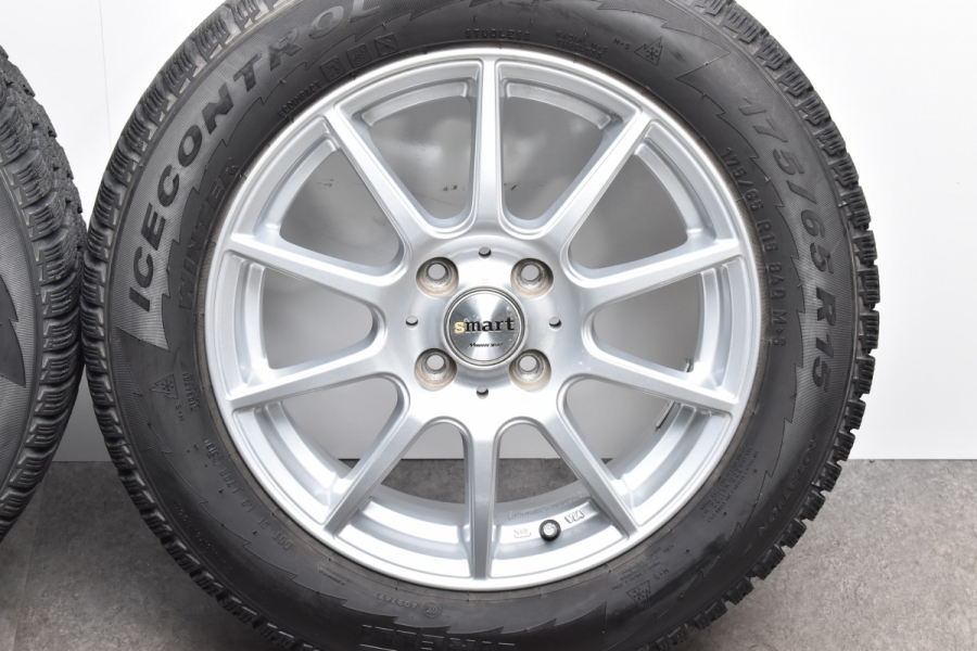 バリ溝スタッドレスタイヤ ホイールセット アクア スペイド フィットなど