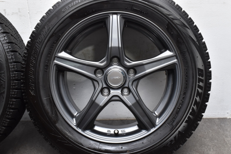 美品 バリ溝】トップラン 16in 6.5J +54 PCD114.3 ブリヂストン 