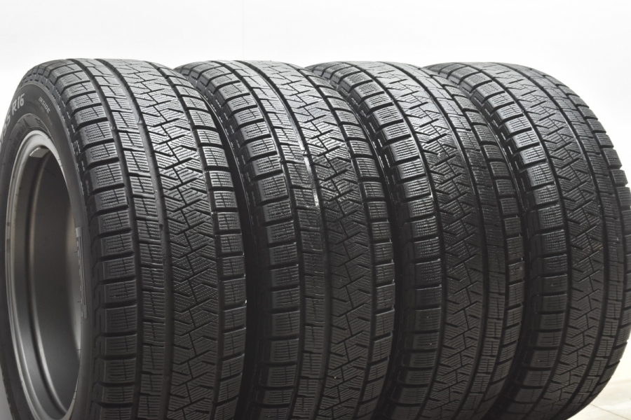 【美品】ユーロテック GAYA5 16in 6.5J +48 PCD108 ピレリ アイスアシンメトリコ 215/55R16 ボルボ C70 S60  V60 純正サイズ スタッドレス