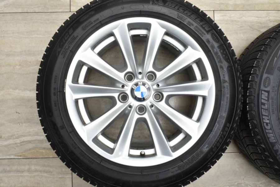 BMW BMW純正ホイール17inc8J（X1かX3？）バリ山ミシュランスタッドレスタイヤ235/55R17 4本セット大特価　インセット４６