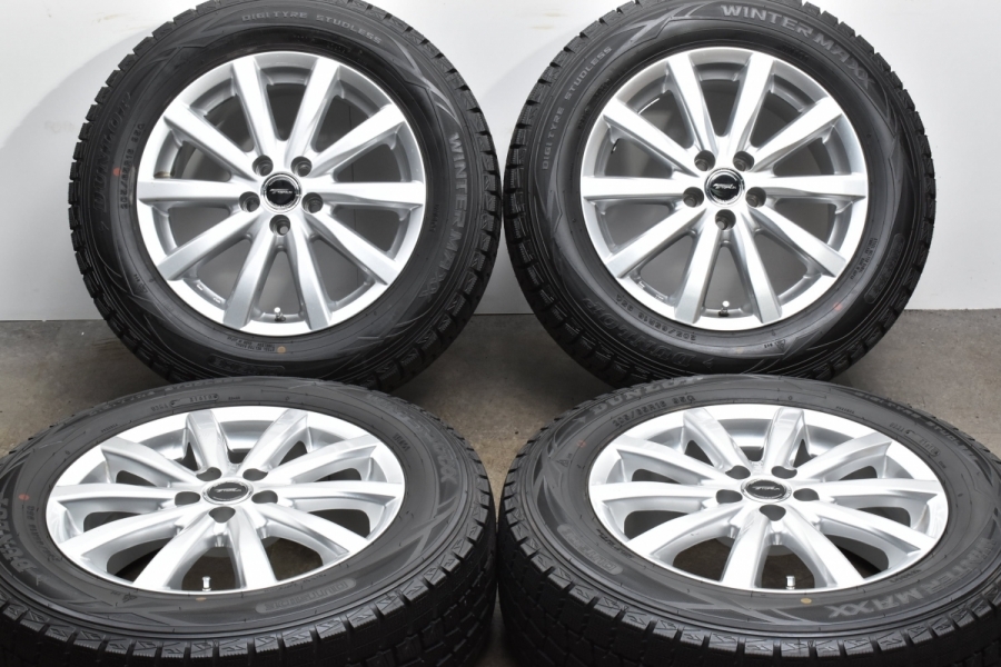 【バリ溝 美品】トップラン 16in 6.5J +46 PCD100 ウィンターマックス WM01 205/65R16 SH フォレスター ライズ  ロッキー ハイブリッド