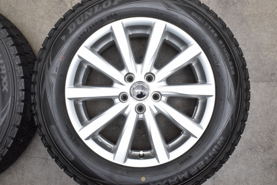 バリ溝 美品】トップラン 16in 6.5J +46 PCD100 ウィンターマックス 