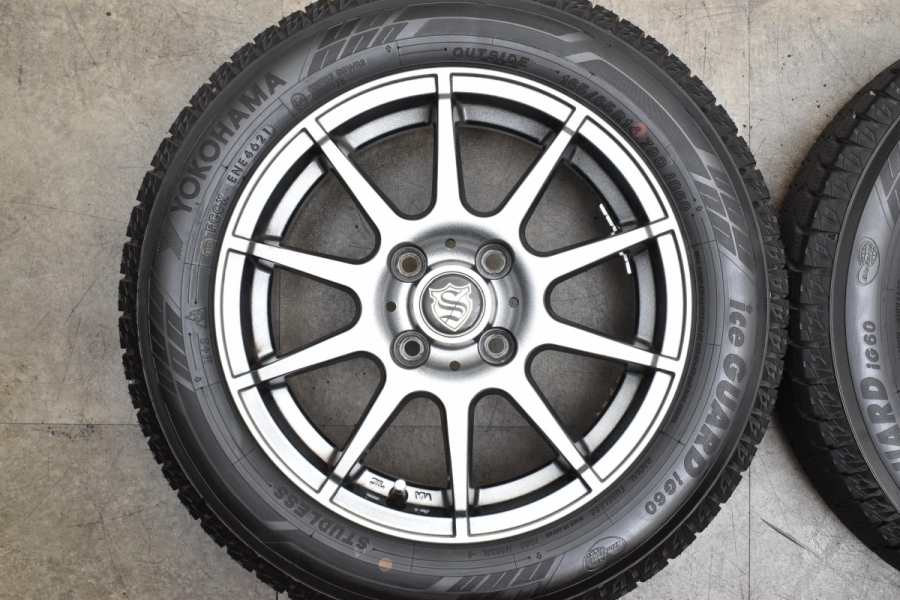 2021年製 バリ溝】ストレンジャー 14in 5.5J +38 PCD100 アイスガード6  