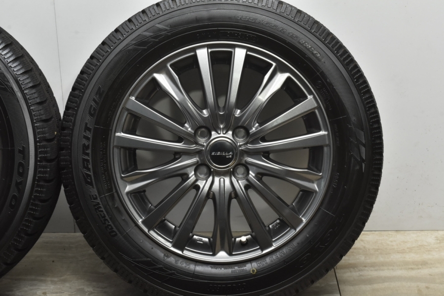 2021年製 バリ溝 美品】シビラ 15in 5.5J +50 PCD100 トーヨー 185 