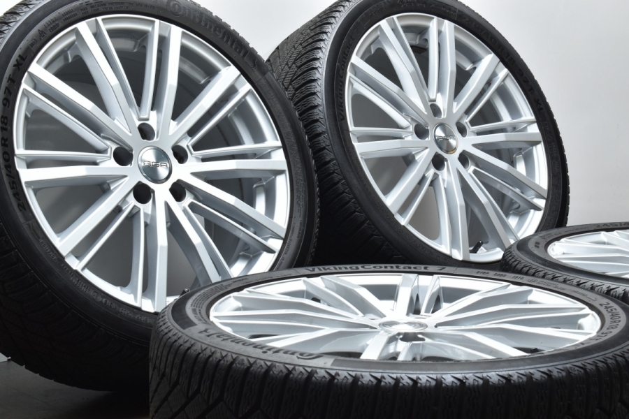 ホイール美品】AGA Grande 18in 8J +30 PCD112 コンチネンタル コンチ