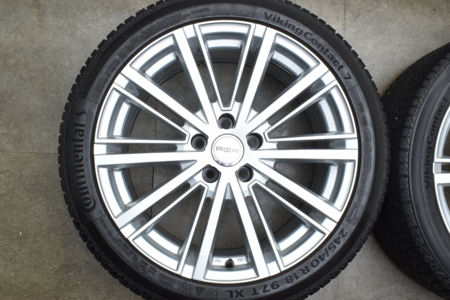 ホイール美品】AGA Grande 18in 8J +30 PCD112 コンチネンタル