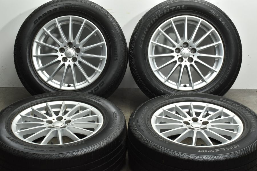 ランドローバー ヴェラール 純正 18in 7.5J +45 PCD108 コンチネンタル 255/60R18 HK831007AA ジャガー  Fペイス ノーマル戻し