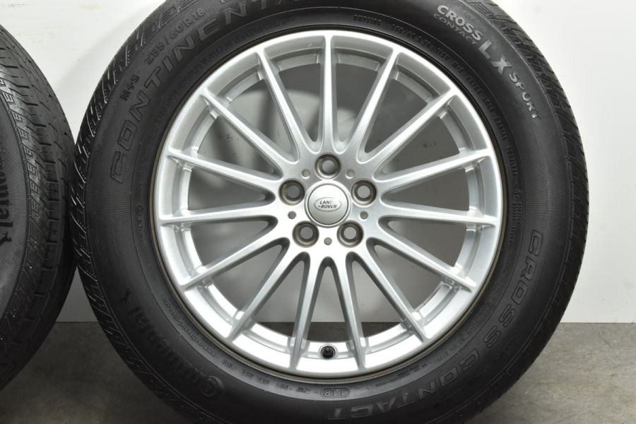 ランドローバー ヴェラール 純正 18in 7.5J +45 PCD108 コンチネンタル 255/60R18 HK831007AA ジャガー  Fペイス ノーマル戻し