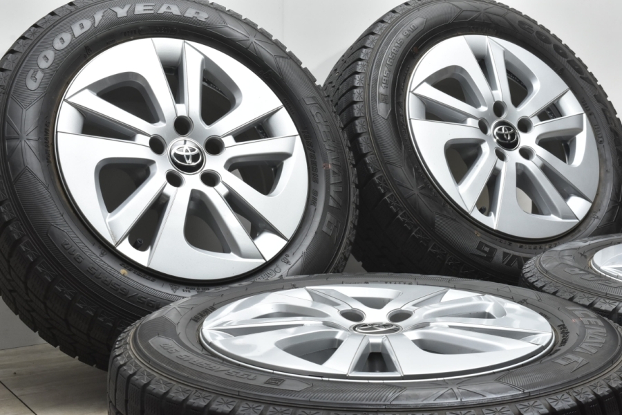 やーゆー様送料込 トヨタ純正 50 プリウス 純正　195/65R15 美品】トヨタ 50 プリウス 純正 15in 6.5J+40 PCD100