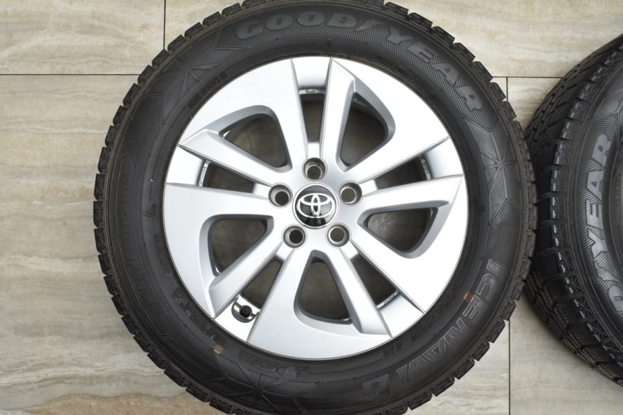 やーゆー様送料込 トヨタ純正 50 プリウス 純正　195/65R15 美品】トヨタ 50 プリウス 純正 15in 6.5J+40 PCD100