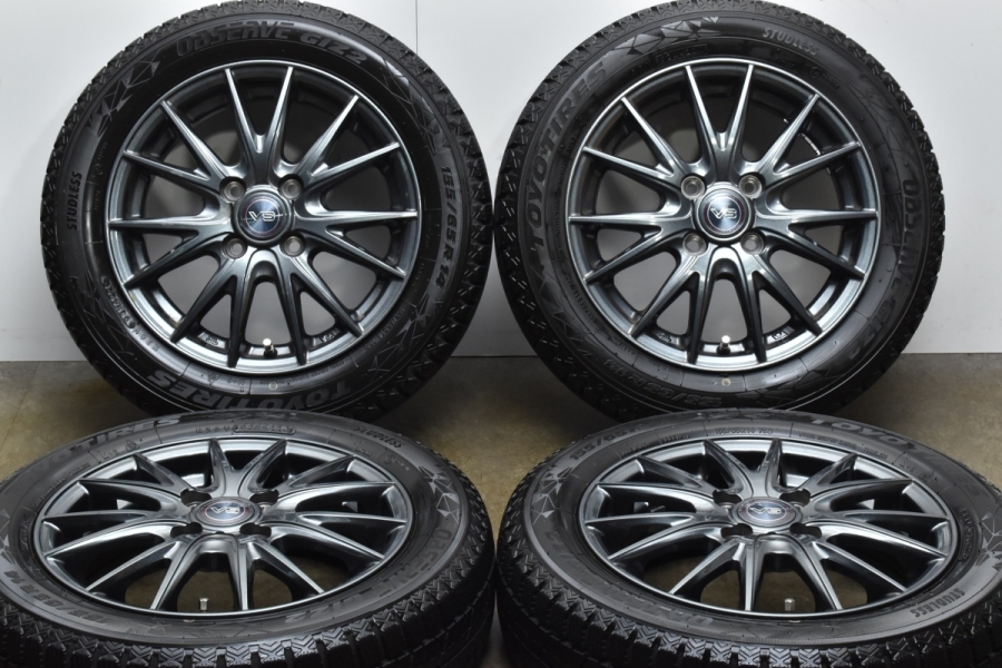 155/65R14 トーヨー GIZ2 2022年製造 バリ山 冬タイヤ