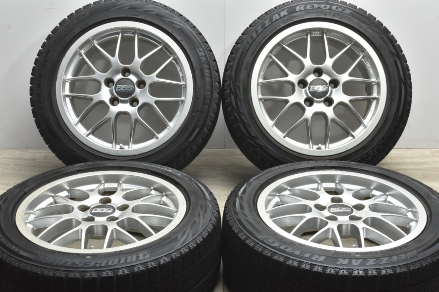 良好品】BBS RX243 17in 7.5J +45 PCD114.3 ブリヂストン REVO GZ 215