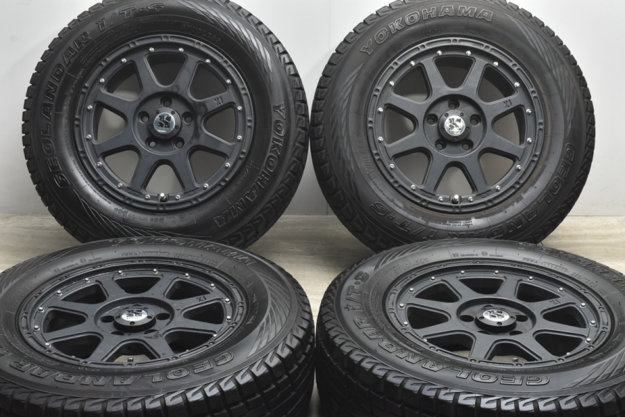 美品】エクストリームJ 16in 7J +35 PCD114.3 ヨコハマ ジオランダー i/T-S 225/70R16 デリカD:5 アウトランダー  エクリプスクロス 中古 スタッドレスタイヤホイールセット | パーツ販売ナンバーワン