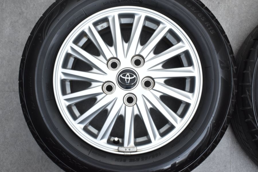 豪奢な バリ溝】トヨタ PCD114.3 +50 6J 15in 純正 ヴォクシー ノア 80 タイヤ・ホイール
