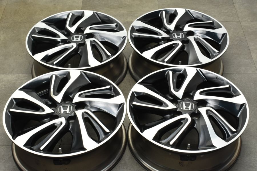 ホンダ純正17インチCRVクロスロードヴェゼルステップワゴンオデッセイ17-6.5J+50 5H PCD114.3 比較的綺麗格安売切りスタッドレス用にも お買い物マラソン限定ポイント2倍中古アルミホイール