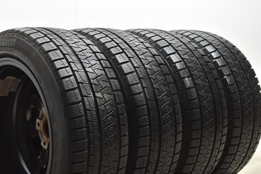 MOTEC GLEN ピレリ スタッドレスホイール付225/50R17 BMW等 程度良好品】モーテックグレン 17in 8J +34 PCD120 ピレリ アイス