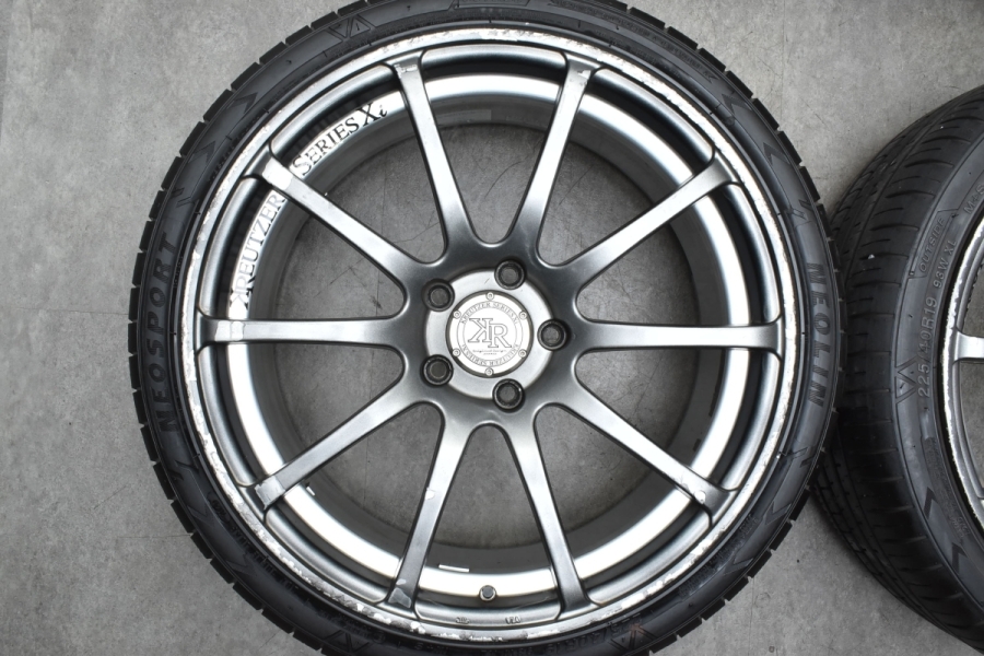 特価品】KREUTZER SERIES Xi 19in 8.5J +52 PCD114.3 ネオリン ネオスポーツ 225/40R19 オデッセイ  アテンザ MAZDA3 レヴォーグ 中古 タイヤホイールセット | パーツ販売ナンバーワン