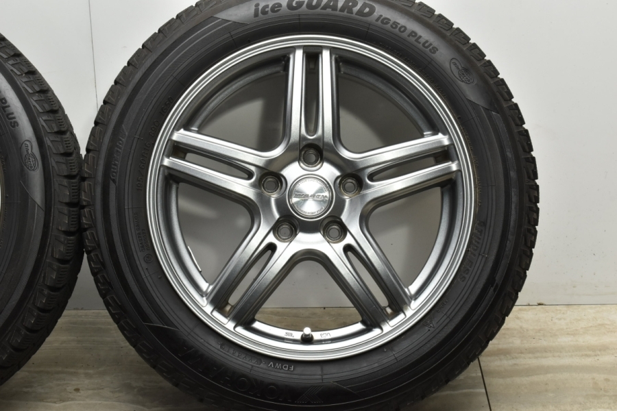 バリ溝】WAREN 16in 6.5J +45 PCD114.3 ヨコハマ アイスガード5 iG50+ 