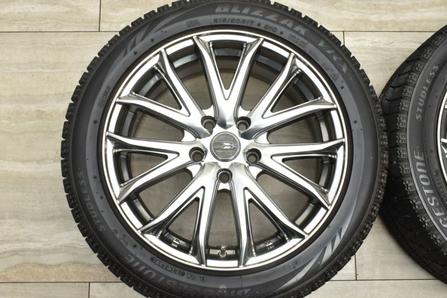 良好品】BROCKEN 17in 7J +48 PCD114.3 ブリヂストン ブリザック VRX 215/50R17 プリウスα ジェイド リーフ  レヴォーグ アテンザ 中古 スタッドレスタイヤホイールセット | パーツ販売ナンバーワン