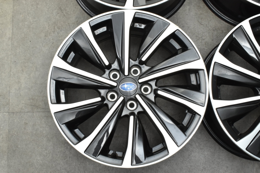 程度良好品】スバル レヴォーグ STIスポーツ 純正 18in 7.5J +55
