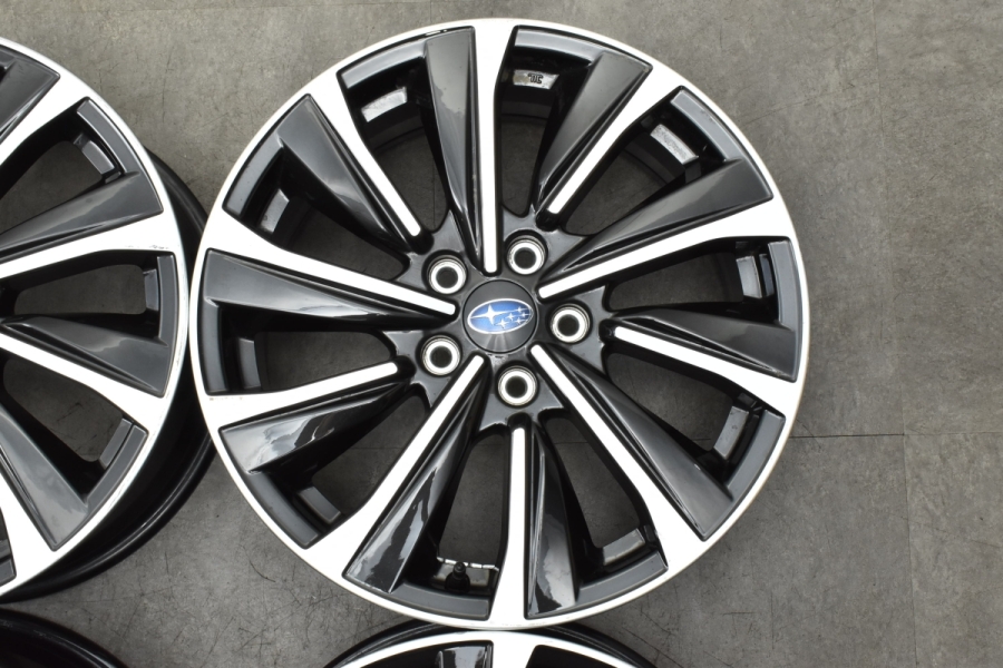 程度良好品】スバル レヴォーグ STIスポーツ 純正 18in 7.5J +55