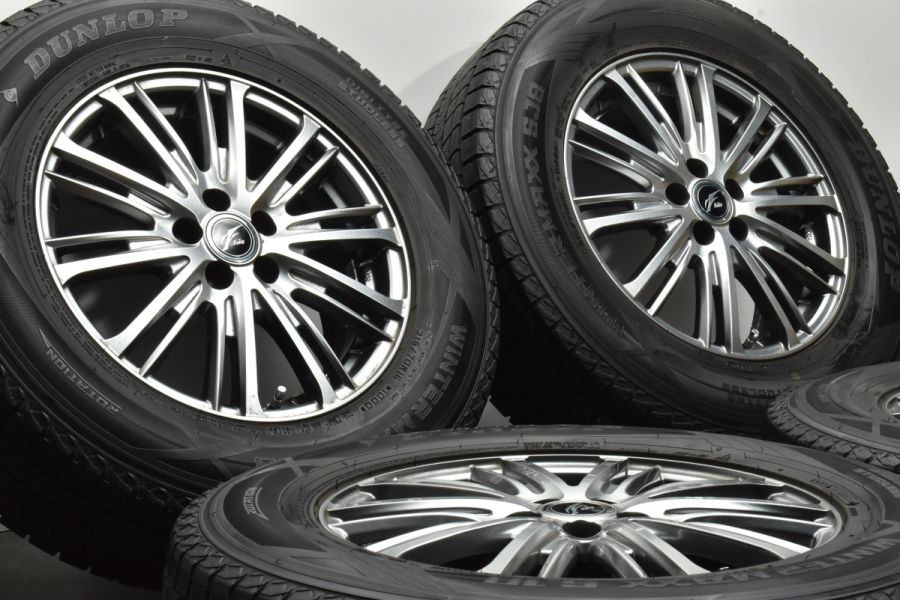 【程度良好】Fang 16in 6.5J +47 PCD114.3 ダンロップ ウィンターマックス SJ8 215/70R16 デリカD:5  アウトランダー RAV4 ハリアー