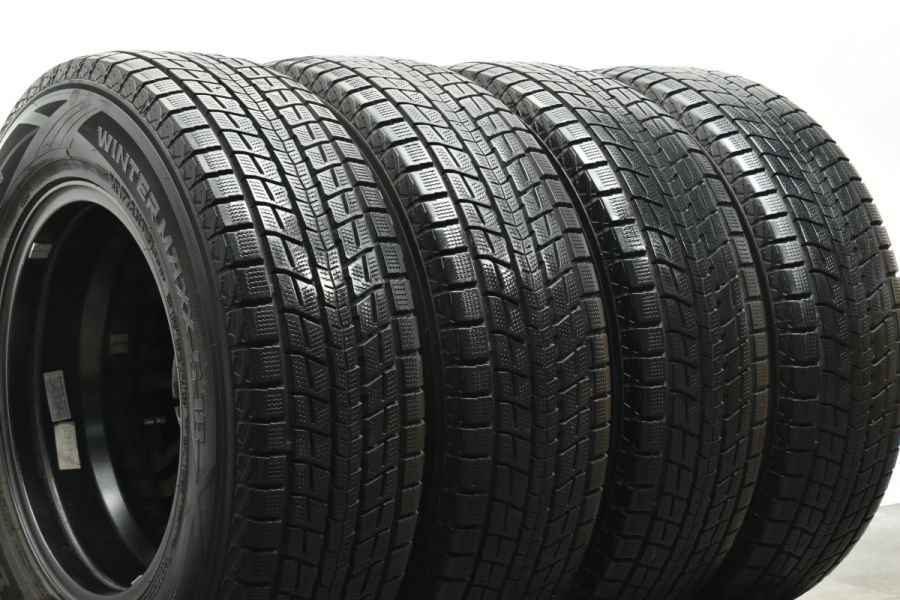 【程度良好】Fang 16in 6.5J +47 PCD114.3 ダンロップ ウィンターマックス SJ8 215/70R16 デリカD:5  アウトランダー RAV4 ハリアー