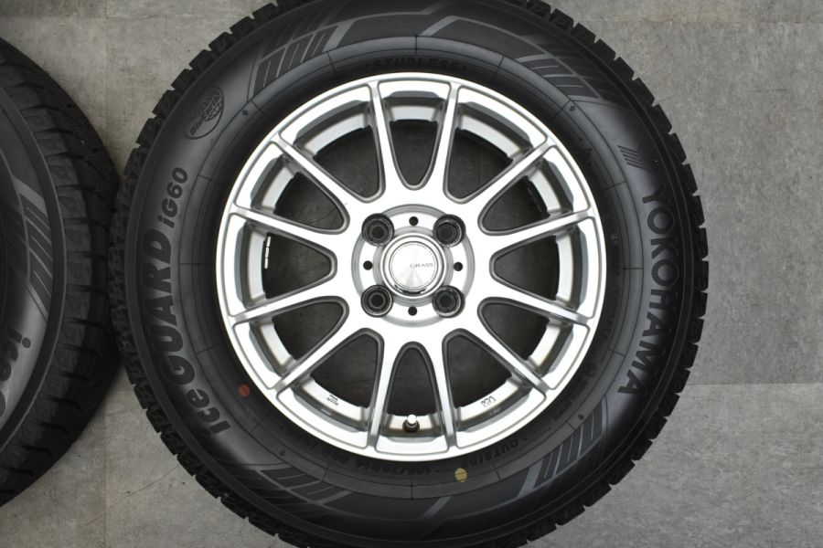 ヨコハマアイスガードig60 185/70r14中古ホイールセット フリードや